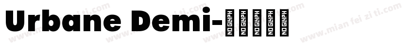 Urbane Demi字体转换
